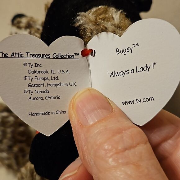 Attic treasure beanie baby, with tag 3rd edition. Bugsy - Picture 5 of 7